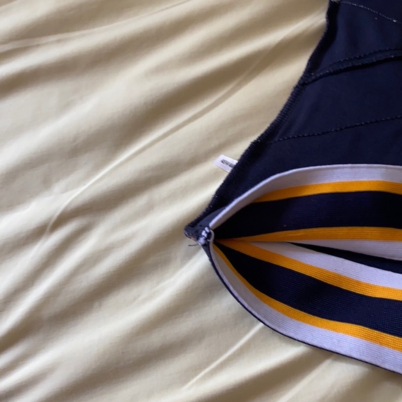 2T WVA Mountaineers Cheerleader Dress. Wht/Nvy/Gld - Picture 13 of 14